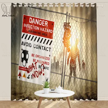 Horror Ghost Zombie Scream on Halloween Curtains For Window Living Dead Skull Thin Polyester Fabric Translucidus Curtain 
Horror Ghost Zombie Scream on Halloween Curtains For Window Living Dead Skull Thin Polyester Fabric Translucidus Curtain