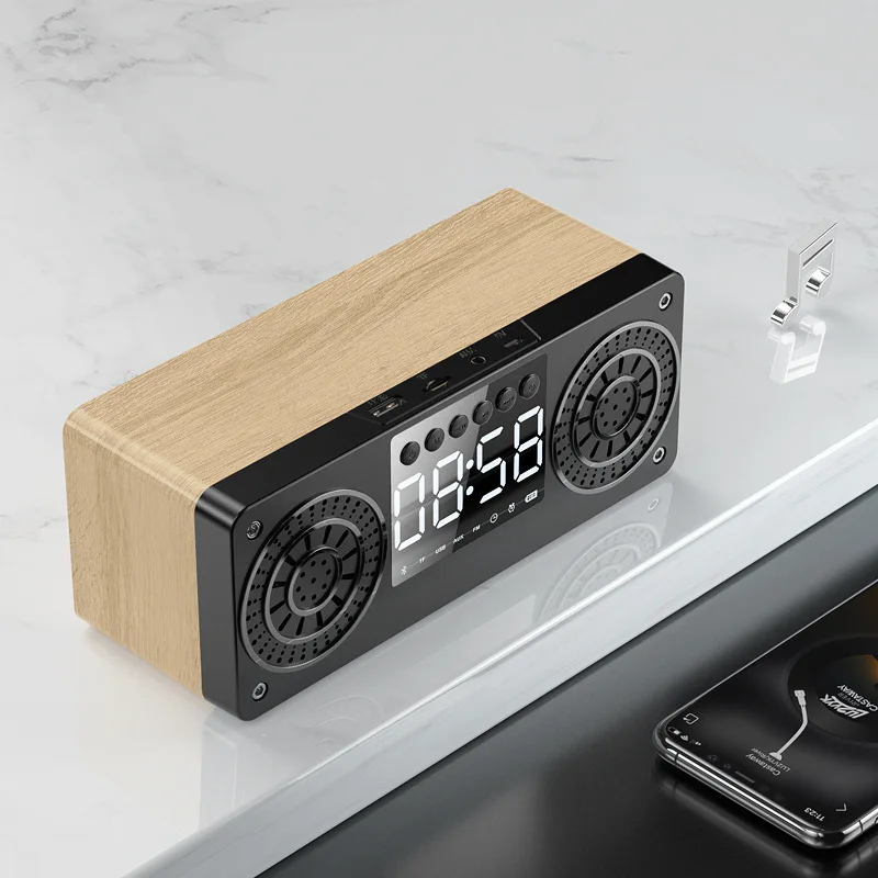 Bluetooth Speaker Rechargeable Digital Dual Alarm Clock LED Screen Music Table Clock With TF Card And FM Function
Bluetooth Speaker Rechargeable Digital Dual Alarm Clock LED Screen Music Table Clock With TF Card And FM Function