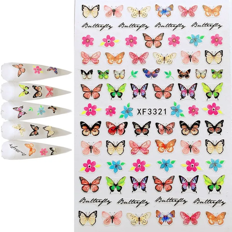 1 PC Butterflies Design 3D Self Adhesive Back Glue DIY Decal Decoration Tips Nail Stickers XF3321
1 PC Butterflies Design 3D Self Adhesive Back Glue DIY Decal Decoration Tips Nail Stickers XF3321