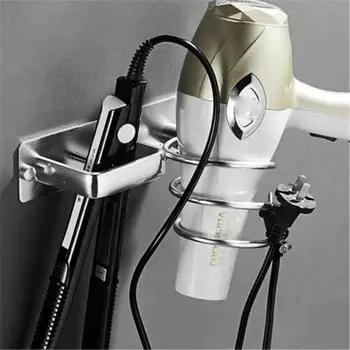 Sliver Metal Wall Hair Dryer Holder Cupboard Straighteners Storage Stand Rack household storage rack accessories for bathroom
Sliver Metal Wall Hair Dryer Holder Cupboard Straighteners Storage Stand Rack household storage rack accessories for bathroom
