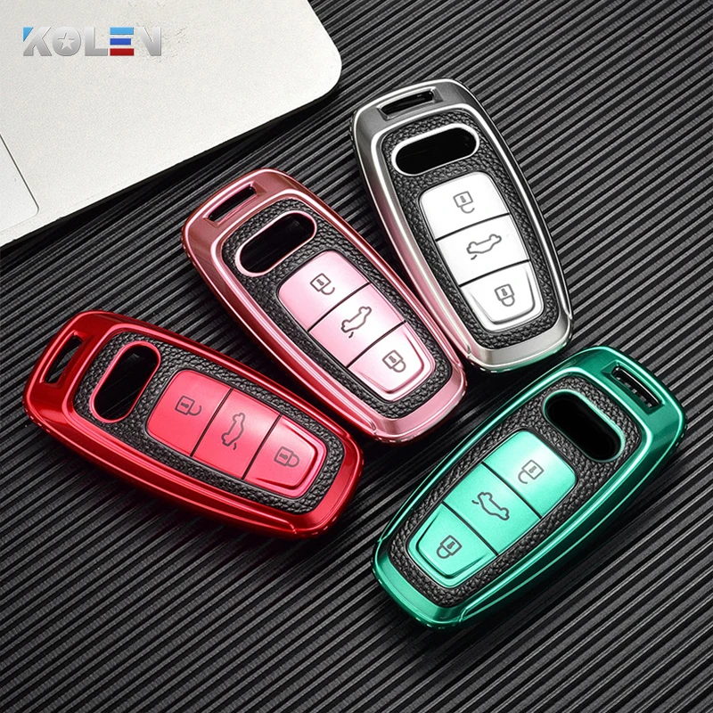 TPU+PU Car Remote Key Cover Case Protection Shell Fob For Audi A6 A7 A8 A4 C8 Q8 Q5 D5 E-tron Accessories Durable Car Styling
TPU+PU Car Remote Key Cover Case Protection Shell Fob For Audi A6 A7 A8 A4 C8 Q8 Q5 D5 E-tron Accessories Durable Car Styling