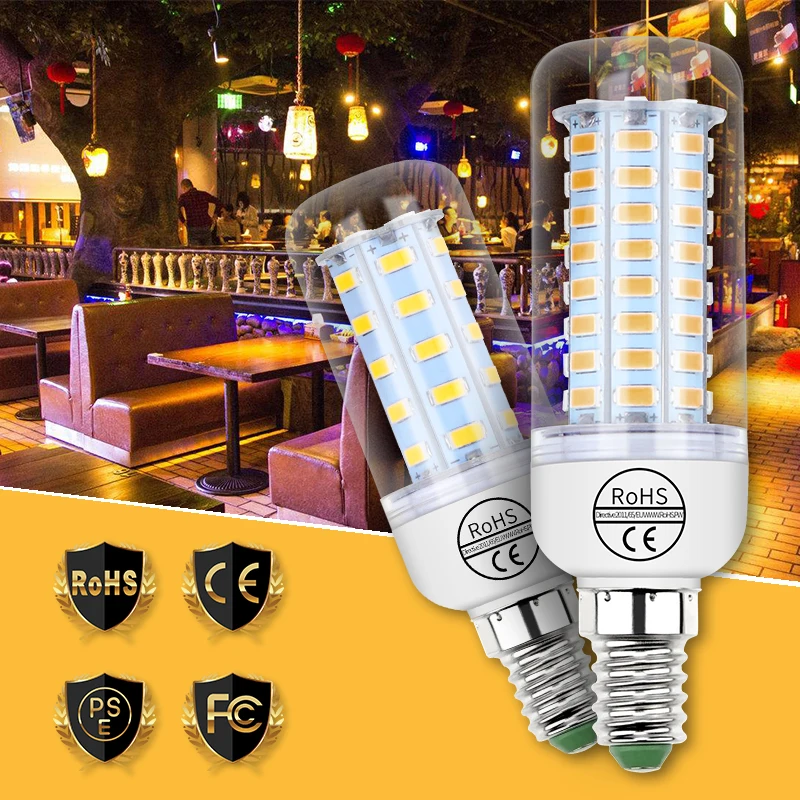 

10PCS E27 Corn Bulb LED Lamp E14 Bulb 220V Lampara GU10 LED Bulb G9 Ampoule B22 3W 5W 7W 9W 12W 15W Candle Light Energy Saving