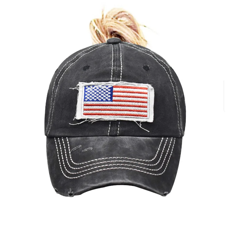American Flag Embroidered Washed Unconstructed Washed Dad Hat Messy High Bun Ponycaps Plain Baseball Cap
American Flag Embroidered Washed Unconstructed Washed Dad Hat Messy High Bun Ponycaps Plain Baseball Cap