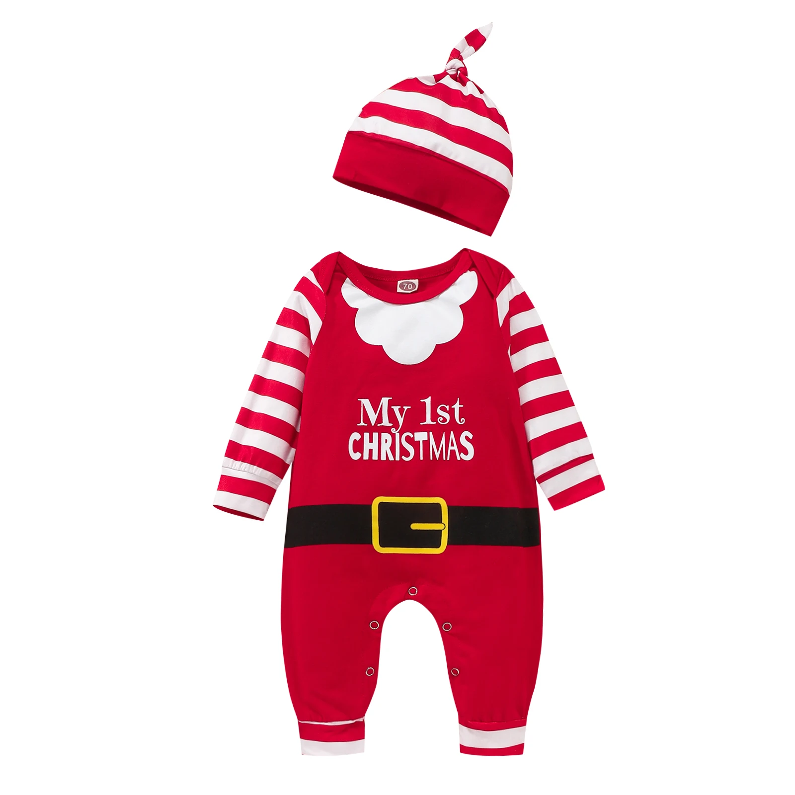 Newborn Toddler Baby's Clothes My First Christmas Outfits Long Sleeves Jumpsuit Santa Claus Costume With Hat Children's Clothing 
Newborn Toddler Baby's Clothes My First Christmas Outfits Long Sleeves Jumpsuit Santa Claus Costume With Hat Children's Clothing