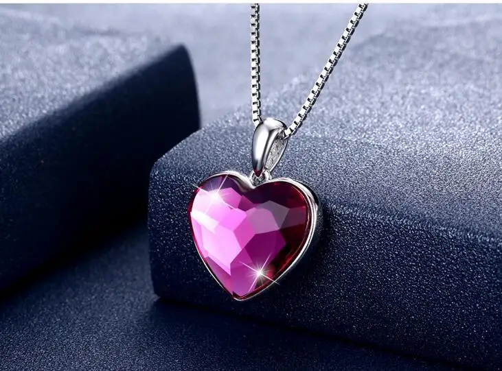YTF100 925 Silver Heart Necklace Lady's Brief Wedding Gift Necklace 
YTF100 925 Silver Heart Necklace Lady's Brief Wedding Gift Necklace