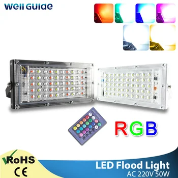 LED Flood Light 50W RGB Outdoor Floodlight AC 220V 240V Remote control COB chip LED street Lamp waterproof IP65 outdoor Lighting
LED Flood Light 50W RGB Outdoor Floodlight AC 220V 240V Remote control COB chip LED street Lamp waterproof IP65 outdoor Lighting