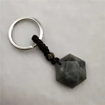Drop Shipping Natural Energy Stone Grey labradorite Six Stars Lucky Amulet keychain Protect your safety Love simple fashion
Drop Shipping Natural Energy Stone Grey labradorite Six Stars Lucky Amulet keychain Protect your safety Love simple fashion