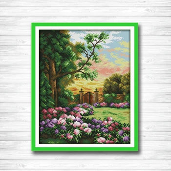 The Garden Comer home decor painting dmc 14CT 11CT counted cross stitch Needlework Set Embroidery kits Home decor crafts
The Garden Comer home decor painting dmc 14CT 11CT counted cross stitch Needlework Set Embroidery kits Home decor crafts