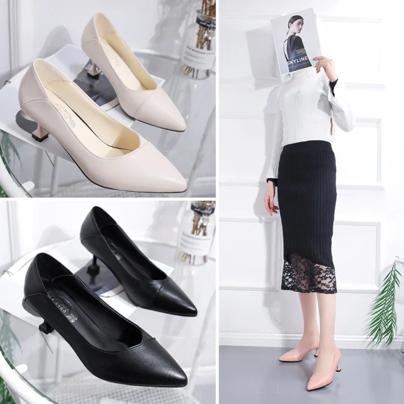 Shoes Women's 2019 Spring New Style Korean-style Pointed-Toe Simple Versatile Solid Color Casual Low-Cut Small Thin Heeled WOMEN
Shoes Women's 2019 Spring New Style Korean-style Pointed-Toe Simple Versatile Solid Color Casual Low-Cut Small Thin Heeled WOMEN