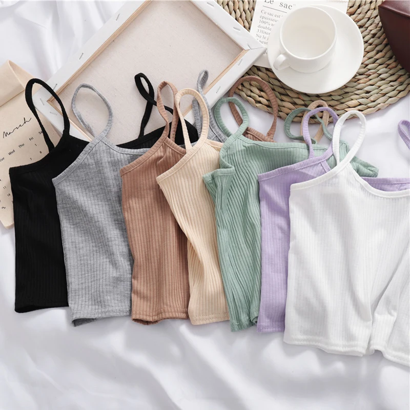 Women Tank Top Polyester Solid Color Spring Summer Singlet U Neck Vest Stretch Undershirt Camisole Tops Korean Small Vest
Women Tank Top Polyester Solid Color Spring Summer Singlet U Neck Vest Stretch Undershirt Camisole Tops Korean Small Vest