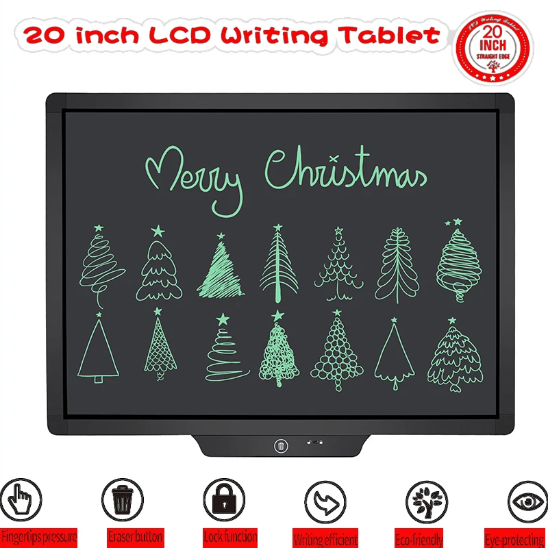 20" Inch LCD Writing Tablet Digital Hand Drawing Children Handwriting Pads Message Electronic Graphic Tablet Board Graffiti
20" Inch LCD Writing Tablet Digital Hand Drawing Children Handwriting Pads Message Electronic Graphic Tablet Board Graffiti