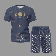 2021 Trendy Tracksuit Suit Summer Short Sleeve Men Sets Starry Sky Cartoon Printed T-Shirt Shorts Two Piece Set Couple Outfit
2021 Trendy Tracksuit Suit Summer Short Sleeve Men Sets Starry Sky Cartoon Printed T-Shirt Shorts Two Piece Set Couple Outfit