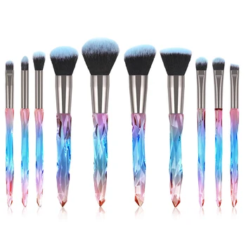 10pcs Concealer Cosmetic Tools Rainbow Color Eye Shadow Makeup Brush Set Eyebrow Multifunction Handheld Home Crystal Handle
10pcs Concealer Cosmetic Tools Rainbow Color Eye Shadow Makeup Brush Set Eyebrow Multifunction Handheld Home Crystal Handle