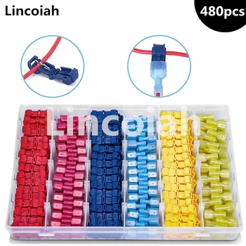 T-Tap Wire Connectors Self-Stripping Quick Splice Electrical Wire Terminals Insulated Male Disconnect Spade Lock Cable Crimp
T-Tap Wire Connectors Self-Stripping Quick Splice Electrical Wire Terminals Insulated Male Disconnect Spade Lock Cable Crimp