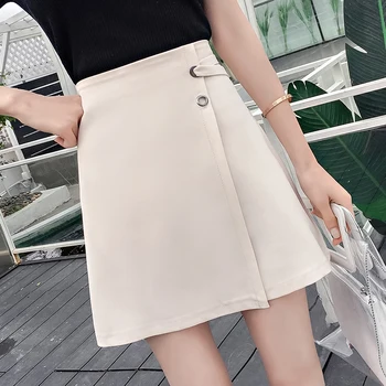 2020 New Style High-waisted Buckle Decoration Irregular Short Skirt Skirt Versatile A- line Short Skirt Women's
2020 New Style High-waisted Buckle Decoration Irregular Short Skirt Skirt Versatile A- line Short Skirt Women's