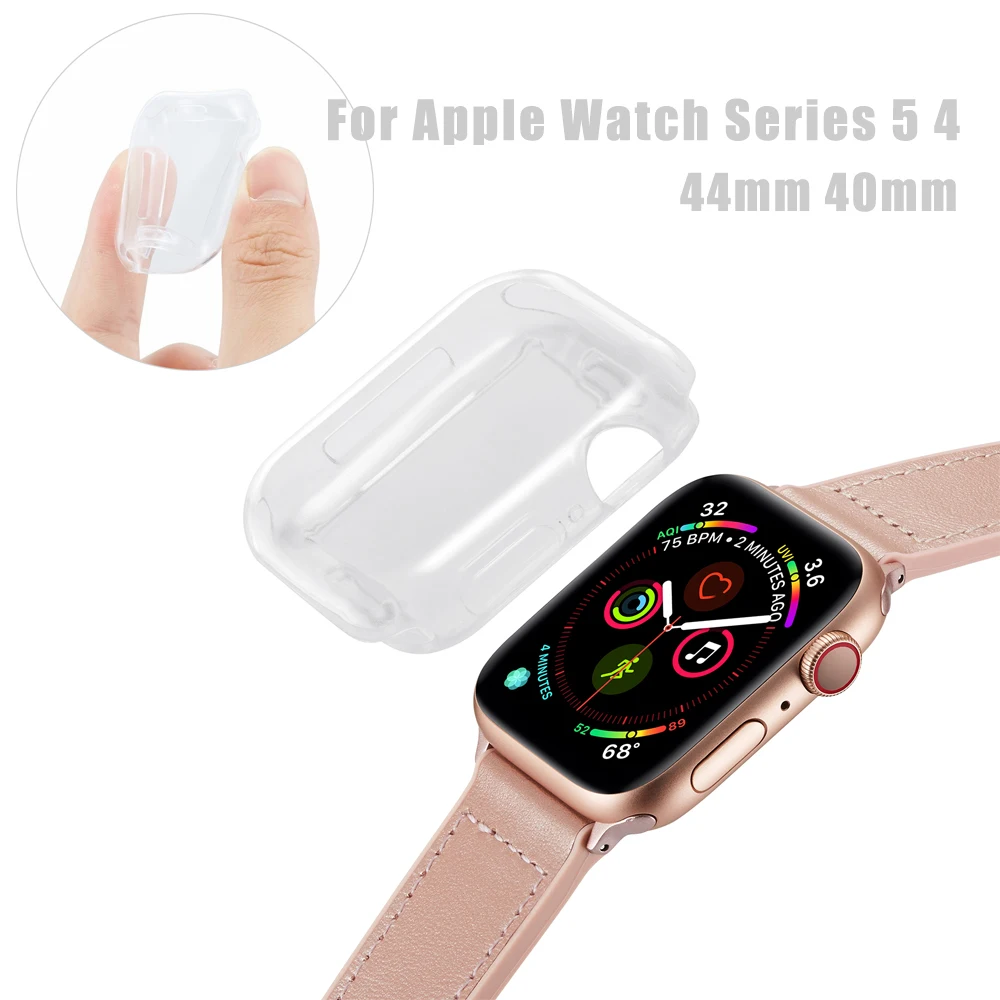 Transparent Cover for apple watch 5 44mm 40mm Clear TPU Ultra Thin Protector Case for iWatch Series 4 44/40mm Watch Accessories
Transparent Cover for apple watch 5 44mm 40mm Clear TPU Ultra Thin Protector Case for iWatch Series 4 44/40mm Watch Accessories
