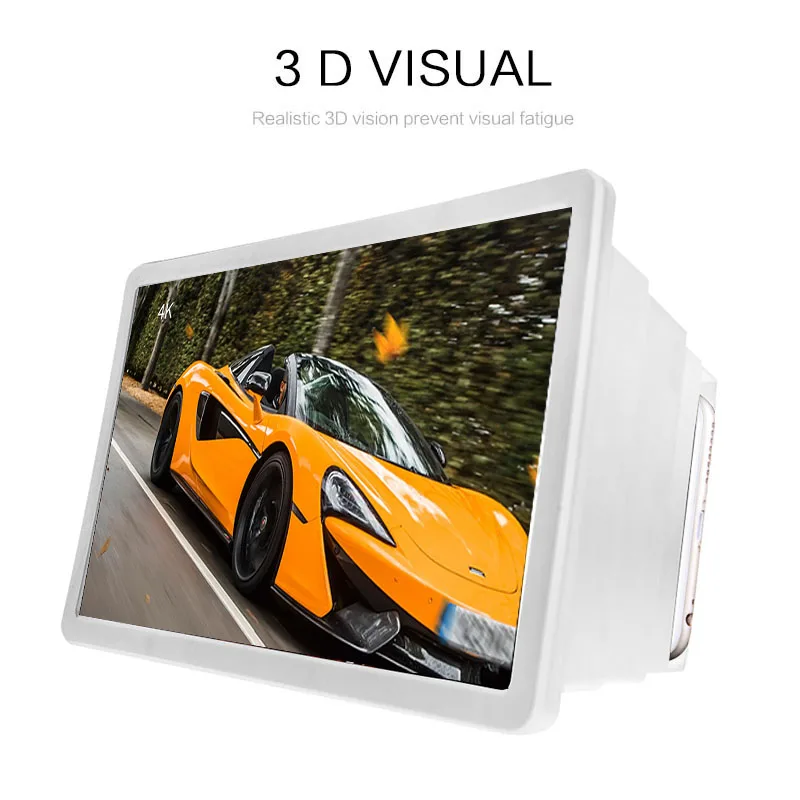 Portable Lightweight Curved Screen 3D Movie Screen Enlarge Magnifier Eco-friendly HD Projector Stand Holder For Phone