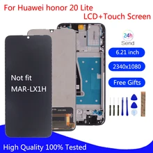 Pour Huawei Honor 20 Lite CONVERTISSEUR analogique-Numérique d'écran Tactile D'affichage D'affichage À CRISTAUX liquides de Pièces De Téléphone Pour L'honneur 10i 20 lite Écran D'affichage LCD=