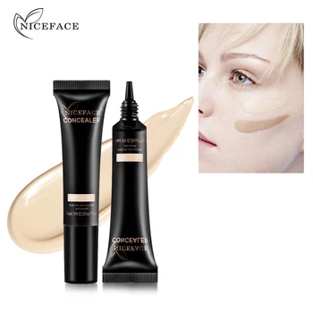 

4 Colors NIEFACE Face Concealer Cream Full Coverage Waterproof Oil-control Liquid Concealer Moisturizer Brighten Nude Make Up