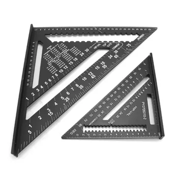 7/12inch Aluminum Alloy Triangle Angle Ruler Protractor for Woodworking Speed Square Angle Rulers Measuring Tools Gauge
7/12inch Aluminum Alloy Triangle Angle Ruler Protractor for Woodworking Speed Square Angle Rulers Measuring Tools Gauge