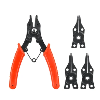 4 in 1 Circlip Snap Ring Plier Four Headed Pliers Fastener Shaft Used Spring Disassembly Puller Springs Multitool Pliers Set
4 in 1 Circlip Snap Ring Plier Four Headed Pliers Fastener Shaft Used Spring Disassembly Puller Springs Multitool Pliers Set