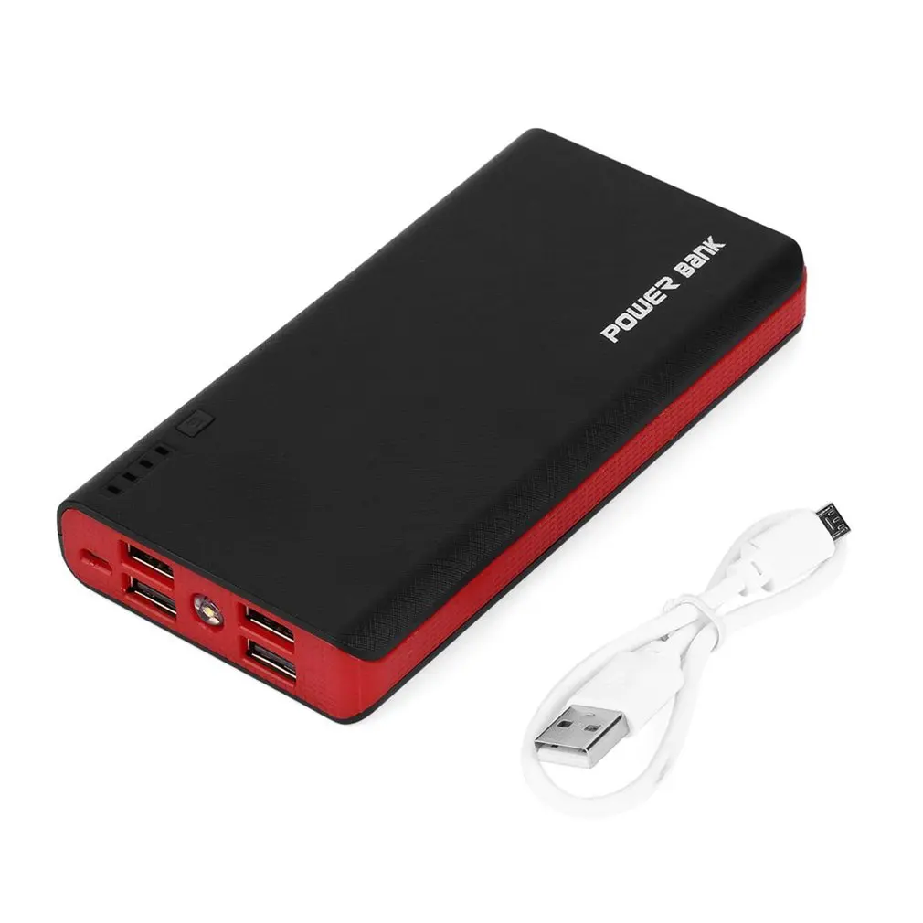 Universal 8000mAh Portable Power Bank 4 USB Ports Power Supply For Smart Phones 18650 Battery Backup Power With LED Light
Universal 8000mAh Portable Power Bank 4 USB Ports Power Supply For Smart Phones 18650 Battery Backup Power With LED Light