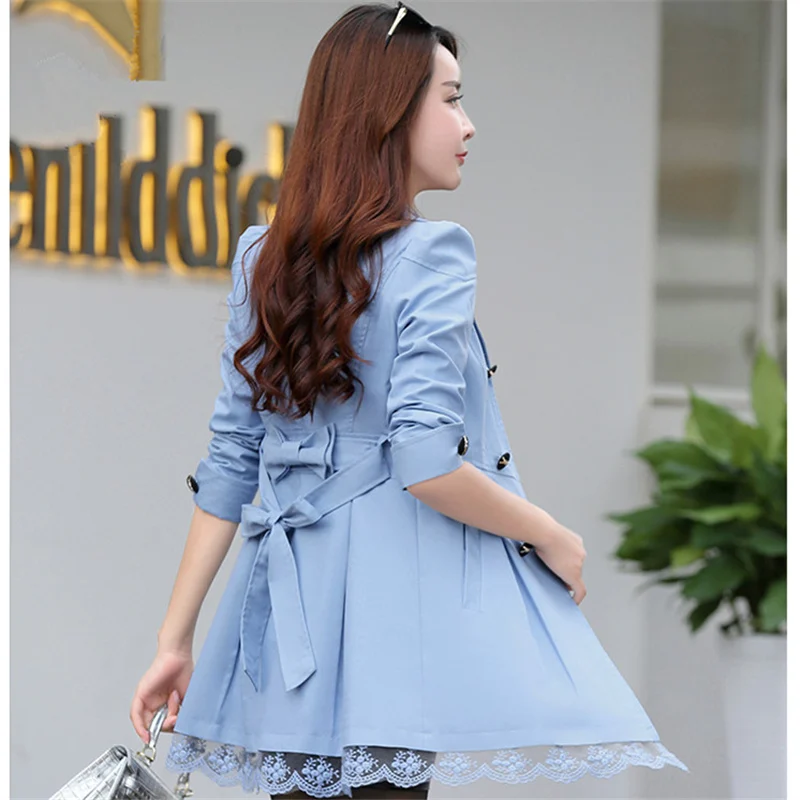 Trench Coat For Women Spring Coat Double Breasted Lace Casaco Feminino Autumn Outerwear Female Windbreaker CJ095
Trench Coat For Women Spring Coat Double Breasted Lace Casaco Feminino Autumn Outerwear Female Windbreaker CJ095