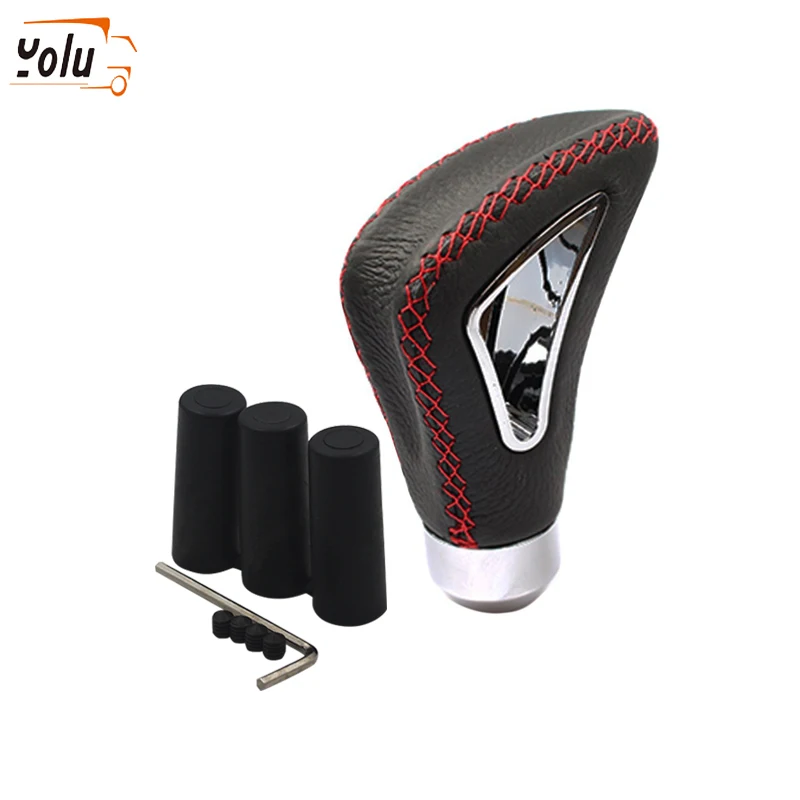 YOLU Universal Leather Automatic Shift Manual Gear Stick Shift Shifter Lever Cover Knob Stitched Shift Cover Black/Red
YOLU Universal Leather Automatic Shift Manual Gear Stick Shift Shifter Lever Cover Knob Stitched Shift Cover Black/Red