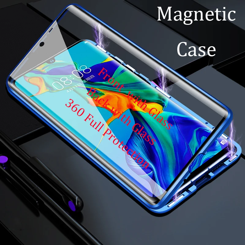 For Huawei P40 Pro Magnetic Case 360 Full Protection Tempered Glass Case for Huawei Nova 7i P40 Lite P40Pro Magnetic Metal Cover
For Huawei P40 Pro Magnetic Case 360 Full Protection Tempered Glass Case for Huawei Nova 7i P40 Lite P40Pro Magnetic Metal Cover
