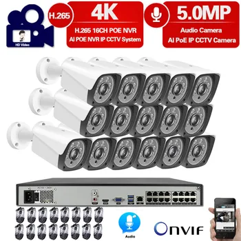 H.265+ 16CH 5MP 4K POE NVR Kit Security Camera System 5MP AI IP Camera Outdoor Waterproof CCTV Video Surveillance System Set
H.265+ 16CH 5MP 4K POE NVR Kit Security Camera System 5MP AI IP Camera Outdoor Waterproof CCTV Video Surveillance System Set
