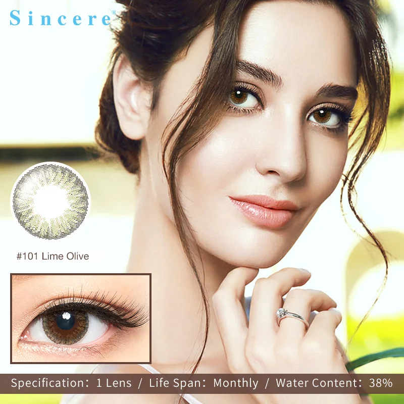 

Sincere-vision 1pcs/box SELECT FAIRY Series Colored Contact Lenses for eyes Colored Eye Lenses Color Contacts Monthly throw