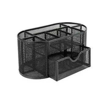 Anti-rust iron mesh large capacity home office student stationery multifunctional pen holder nine grid storage box 
Anti-rust iron mesh large capacity home office student stationery multifunctional pen holder nine grid storage box