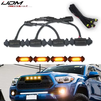 iJDM 4pc Set Smoked Lens Amber white Front Grille Lighting Kit For 2016-up Toyota Tacoma w/TRD Pro Grill ONLY, Includes
iJDM 4pc Set Smoked Lens Amber white Front Grille Lighting Kit For 2016-up Toyota Tacoma w/TRD Pro Grill ONLY, Includes