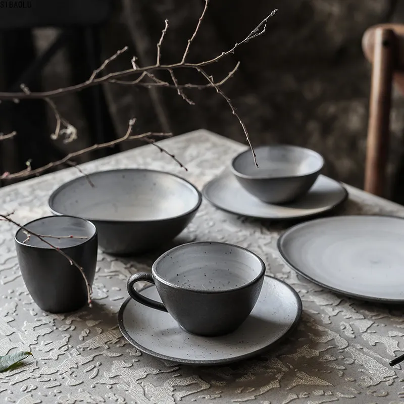 Nordic Design Retro Ceramic Coffee Mug Saucer Set Wholesale Water CupTableware Rice Bowl Noodle Bowl Soup Bowl Plate Dish
Nordic Design Retro Ceramic Coffee Mug Saucer Set Wholesale Water CupTableware Rice Bowl Noodle Bowl Soup Bowl Plate Dish