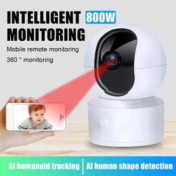 WIFI Wireless Video Baby Monitor Smart Voice Dome Camera 1080P Full HD Two-Way Intercom Night Vision Home Security Camcorder
WIFI Wireless Video Baby Monitor Smart Voice Dome Camera 1080P Full HD Two-Way Intercom Night Vision Home Security Camcorder