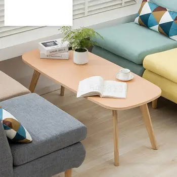 Nordic solid wood coffee table simple small apartment living room bedroom side small corner table long round tea table 
Nordic solid wood coffee table simple small apartment living room bedroom side small corner table long round tea table