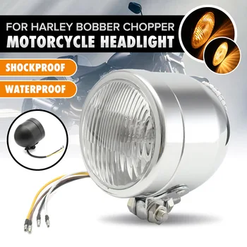 4" H4 Motorcycle Headlight 12V 55W Retro Vintage Head Lamp Hi/Lo Beam For Harley/Bobber/Chopper
4" H4 Motorcycle Headlight 12V 55W Retro Vintage Head Lamp Hi/Lo Beam For Harley/Bobber/Chopper