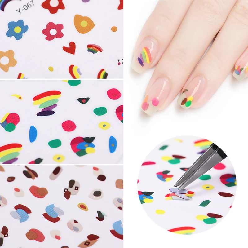 6Pcs Water Nail Stickers Rainbow Cute Cartoon Design Water Decal Sliders Wraps Tool Manicure Nail Art Decorations Tips
6Pcs Water Nail Stickers Rainbow Cute Cartoon Design Water Decal Sliders Wraps Tool Manicure Nail Art Decorations Tips