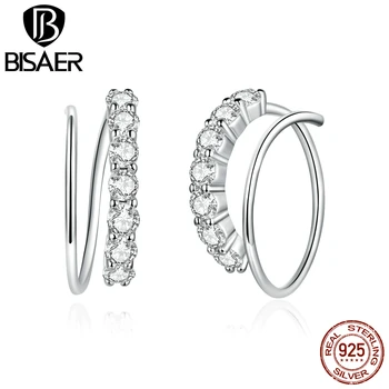 BISAER Simple Silver Earrings 925 Sterling Silver Simple Geometry Women Stud Earrings Female Classic Silver Jewelry ECE931
BISAER Simple Silver Earrings 925 Sterling Silver Simple Geometry Women Stud Earrings Female Classic Silver Jewelry ECE931