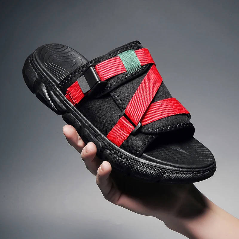Summer Men Slipper Webbing Buckle Shoes Men Sandals Gladiator Roman Beach Sandals for man Flats Casa Sandalias Slide Hombre
Summer Men Slipper Webbing Buckle Shoes Men Sandals Gladiator Roman Beach Sandals for man Flats Casa Sandalias Slide Hombre