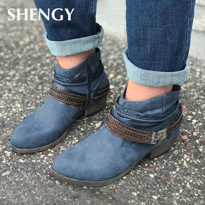 2019 Autumn Women Boots Fashion Casual Flat Ladies Suede Buckle Shoes Retro Zipper Pointed Toe Female Ankle Boots Dropshipping
2019 Autumn Women Boots Fashion Casual Flat Ladies Suede Buckle Shoes Retro Zipper Pointed Toe Female Ankle Boots Dropshipping