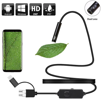 8MM 2.0MP 3IN1 USB Dual Lens Wifi Endoscope Industrial Waterproof Snake Camera with 6 LED For Pipeline Drain Sewer Inspection
8MM 2.0MP 3IN1 USB Dual Lens Wifi Endoscope Industrial Waterproof Snake Camera with 6 LED For Pipeline Drain Sewer Inspection