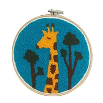 DIY Knitting Wool Rug Hooking Kit Handcraft Woolen Embroidery Gift with 24 x 24cm Embroidery Frame Punch Needle - Giraffe
DIY Knitting Wool Rug Hooking Kit Handcraft Woolen Embroidery Gift with 24 x 24cm Embroidery Frame Punch Needle - Giraffe