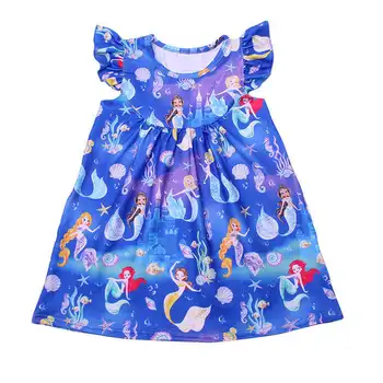 Kids Girls Flutter Sleeve Tops Summer Girls Mermaid Elsa Shirts Milk Silk Tshirts for Girls Princess Costume Baby Clothes
Kids Girls Flutter Sleeve Tops Summer Girls Mermaid Elsa Shirts Milk Silk Tshirts for Girls Princess Costume Baby Clothes