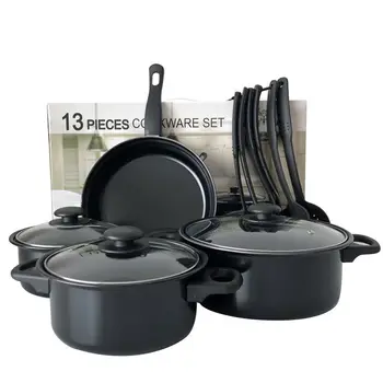 Cookware set soup pot frying pan cooking pot set kitchen induction cooker casserole milk pot saucepan outdoor camping portable
Cookware set soup pot frying pan cooking pot set kitchen induction cooker casserole milk pot saucepan outdoor camping portable