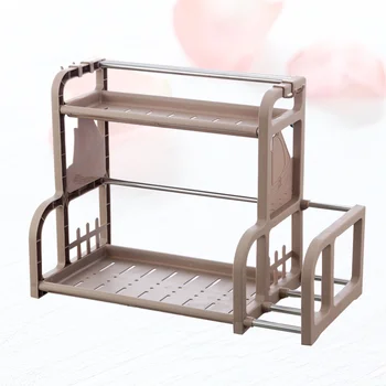 Multifunctional Cutlery Storage Rack Double Layer Storage Stand Practical Kitchen Storage Shelf for Home (Random Color) 
Multifunctional Cutlery Storage Rack Double Layer Storage Stand Practical Kitchen Storage Shelf for Home (Random Color)