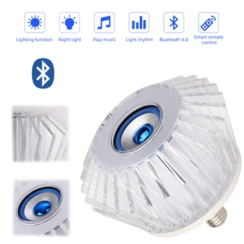 Smart E27 RGB Bluetooth Speaker LED Bulb Light Dimmable Lamp Music Playing Dimmable Wireless Bluetooth Bulb Led For Home
Smart E27 RGB Bluetooth Speaker LED Bulb Light Dimmable Lamp Music Playing Dimmable Wireless Bluetooth Bulb Led For Home