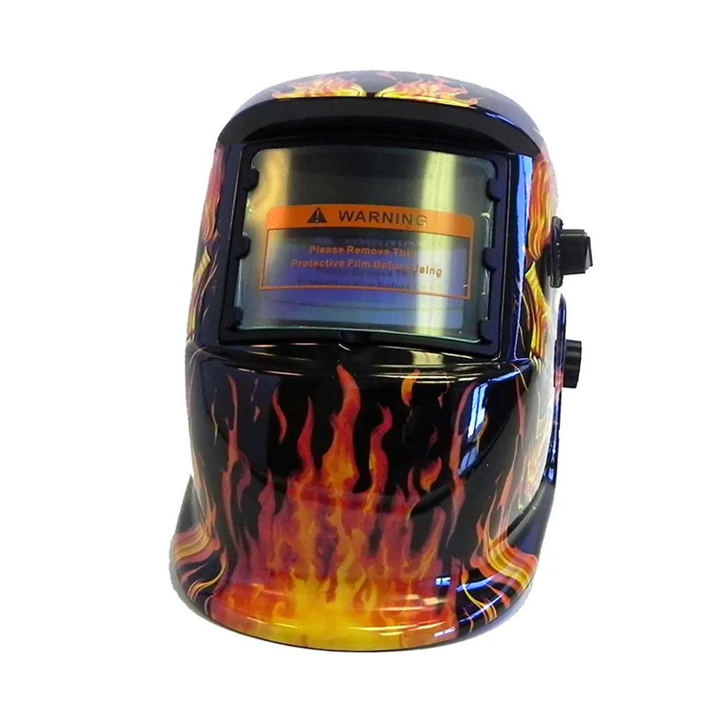 Welding Mask Solar Automatic View Darkening Adjustable Wearing Welding Helmet with Sticker Hell Fire for Welding Machine
Welding Mask Solar Automatic View Darkening Adjustable Wearing Welding Helmet with Sticker Hell Fire for Welding Machine