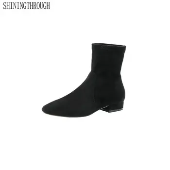 2020 Fashion Square Low Heel Comfort Women Shoes Suede Leather Casual Round Toe Slip-on Ankle Boots Large Size 34-39
2020 Fashion Square Low Heel Comfort Women Shoes Suede Leather Casual Round Toe Slip-on Ankle Boots Large Size 34-39
