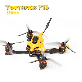 T-motor Toothpick F15 110mm Wheelbase With 4500KV Motor F4 MATEKF411 Flight controller 4 in 1 BLHeliS 12A 4s ESC HQ T3 propeller
T-motor Toothpick F15 110mm Wheelbase With 4500KV Motor F4 MATEKF411 Flight controller 4 in 1 BLHeliS 12A 4s ESC HQ T3 propeller